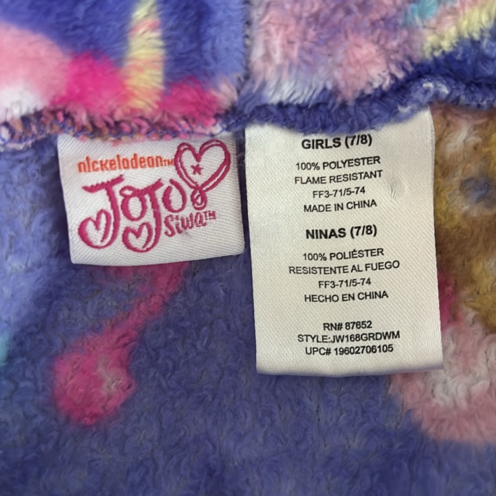 Colorful Kids' Robe with Fun Patterns - Picture 3 of 3